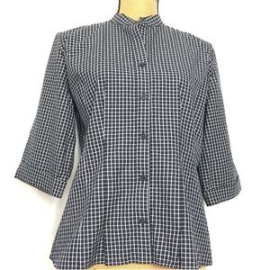 Ralph Lauren Elegant Cotton Dark Blue  Button Down Shirt L.